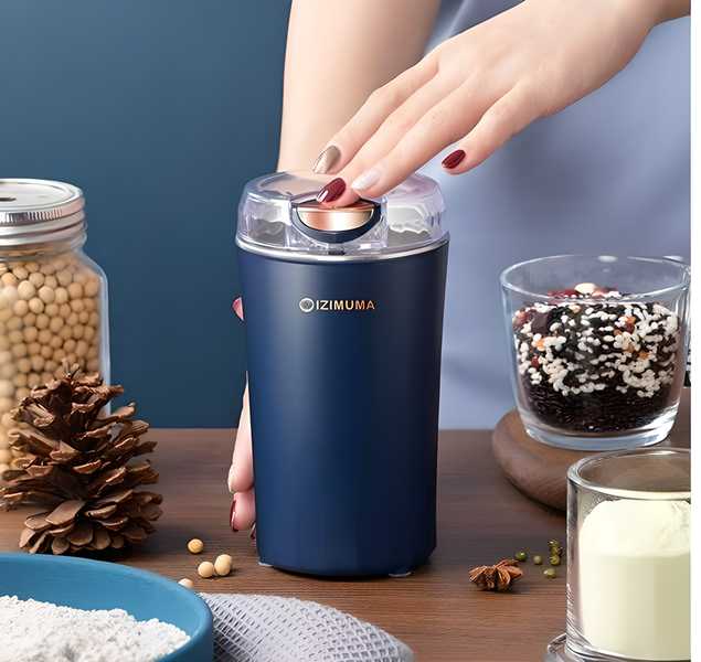 Electric Coffee Grinder – Portable Stainless Steel Coffee & Spice Grinder for Fresh Beans and Herbs - Buygood