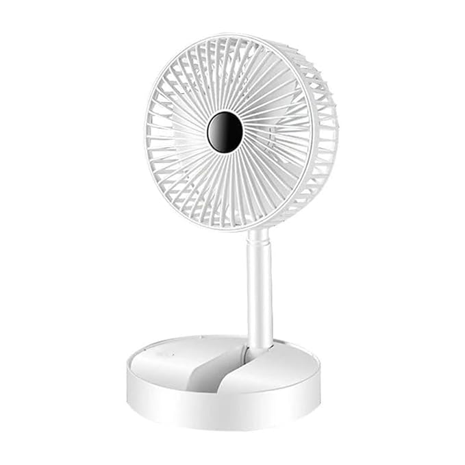 Portable Rechargeable Mini Table Fan – 180° Adjustable USB Cooling Fan (3 Speed) - Buygood