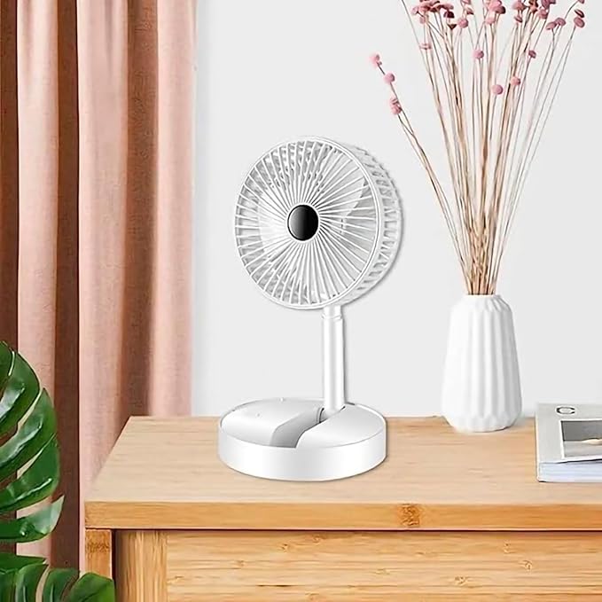 Portable Rechargeable Mini Table Fan – 180° Adjustable USB Cooling Fan (3 Speed) - Buygood